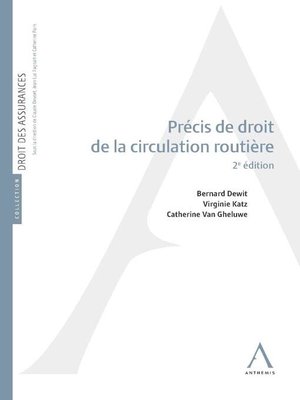 cover image of Précis de droit de la circulation routière